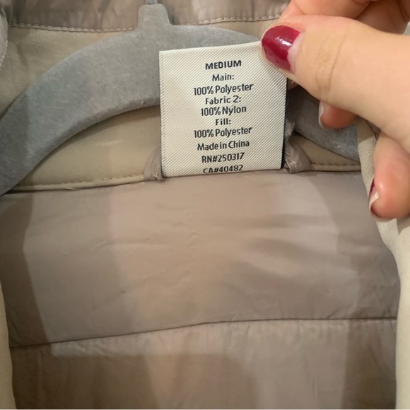 Varley Jacket Balfern Transitional Puffer in Taupe - Size M - Picture 8 of 8